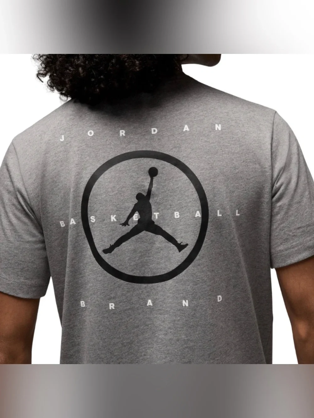 Jordan Flight Essentials Jumpman Basketball Circle Back TShirt